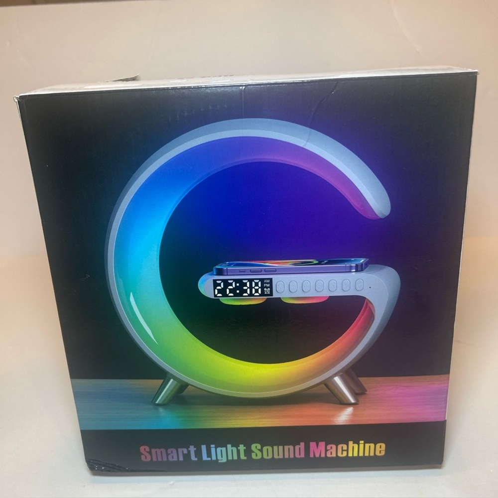 Smart LED Table Lamp, 4 N 1 Charger, Nightlight, Alarm Clock ,Bluetooth - Picture 9 of 9